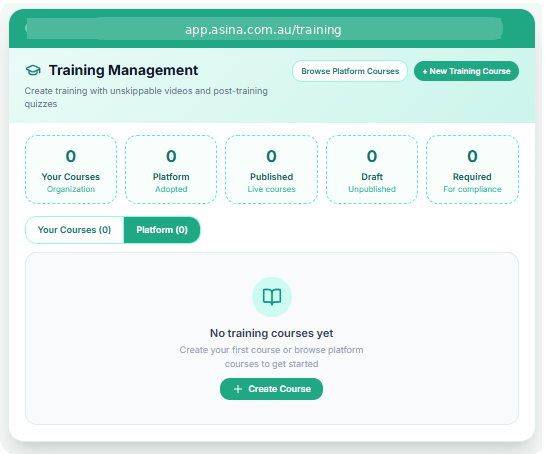 Training management